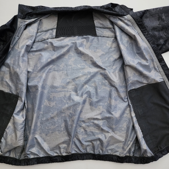 Lululemon Mens Lightweight Windbreaker Jacket Zip Up Grey Camo Golf Size M - Picture 11 of 13